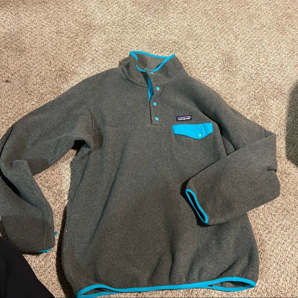 Patagonia Synchilla Fleece Grey and Blue